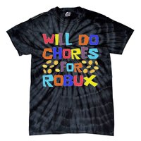 Noob And Professional Gamer Will Do Chores For Robux Tie-Dye T-Shirt