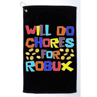 Noob And Professional Gamer Will Do Chores For Robux Golf Towel