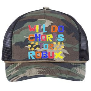 Noob And Professional Gamer Will Do Chores For Robux Retro Rope Trucker Hat Cap