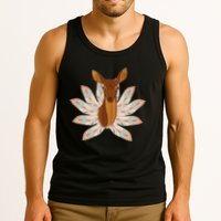Native American Pattern Totem Deer Tank Top