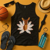Native American Pattern Totem Deer Tank Top