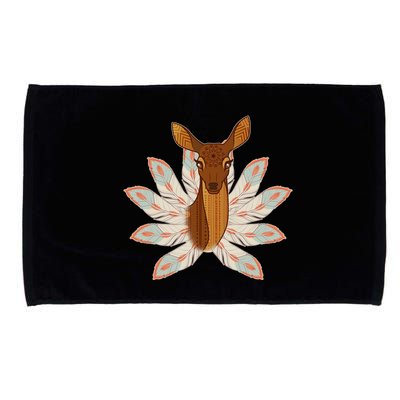 Native American Pattern Totem Deer Microfiber Hand Towel