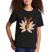 Native American Pattern Totem Deer Kids T-Shirt