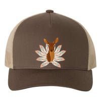 Native American Pattern Totem Deer Yupoong Adult 5-Panel Trucker Hat