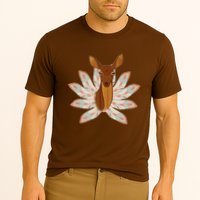 Native American Pattern Totem Deer Performance Shirt