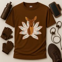 Native American Pattern Totem Deer Performance Shirt