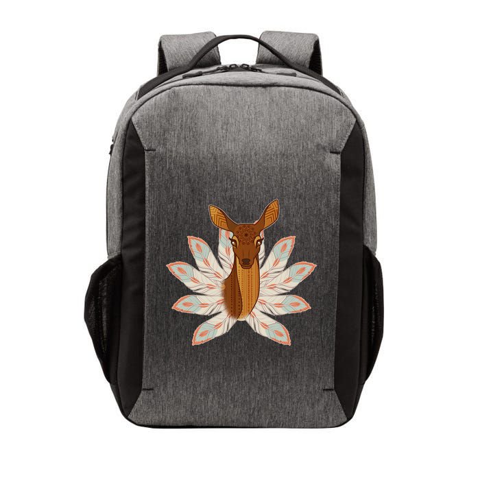 Native American Pattern Totem Deer Vector Backpack
