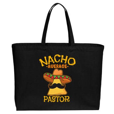 Nacho Average Pastor Preacher Religious Leader Cinco De Mayo Cotton Canvas Jumbo Tote