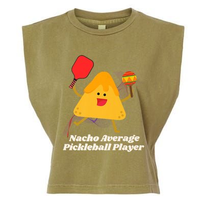 Nacho Average Pickleball Player Premium Garment-Dyed Women's Muscle Tee