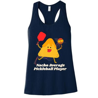 Nacho Average Pickleball Player Premium Women's Racerback Tank