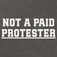 Not A Paid Protester Cotton Canvas Backpack