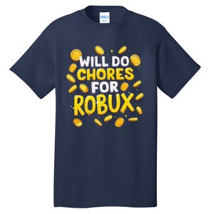 Noob And Professional Gamer Will Do Chores For Robux Tall T-Shirt