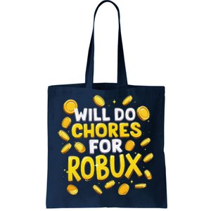 Noob And Professional Gamer Will Do Chores For Robux Tote Bag