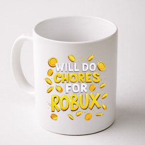 Noob And Professional Gamer Will Do Chores For Robux Coffee Mug