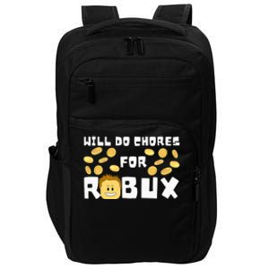 Noob And Professional Gamer Will Do Chores For Robux Impact Tech Backpack