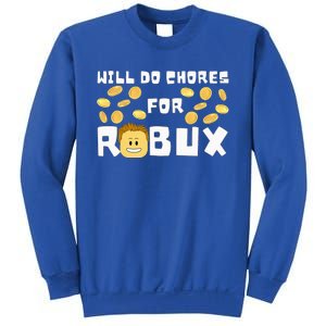 Noob And Professional Gamer Will Do Chores For Robux Sweatshirt