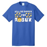 Noob And Professional Gamer Will Do Chores For Robux Tall T-Shirt