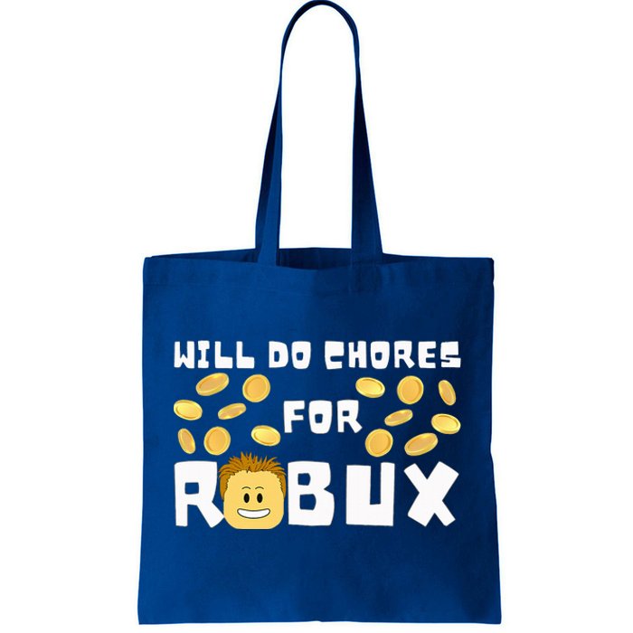 Noob And Professional Gamer Will Do Chores For Robux Tote Bag