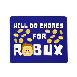 Noob And Professional Gamer Will Do Chores For Robux Mousepad