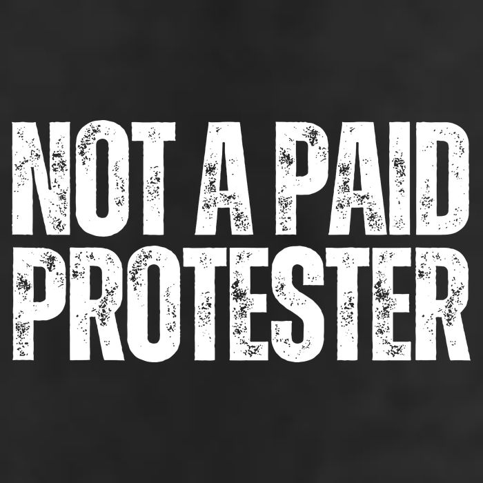 Not A Paid Protester 7 Panel Mesh Trucker Snapback Hat