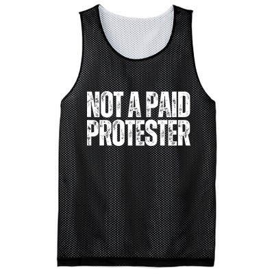 Not A Paid Protester Mesh Reversible Basketball Jersey Tank