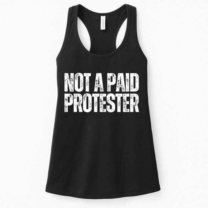 Not A Paid Protester Womens Tank Top
