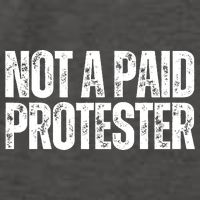 Not A Paid Protester Vector Backpack