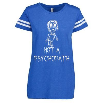 Not A Psychopath Halloween Costume Word Design Enza Ladies Jersey Football T-Shirt