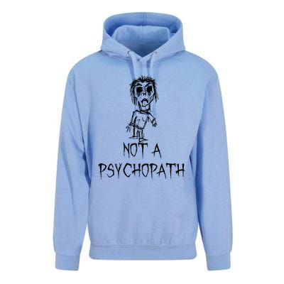 Not A Psychopath Halloween Costume Word Design Unisex Surf Hoodie