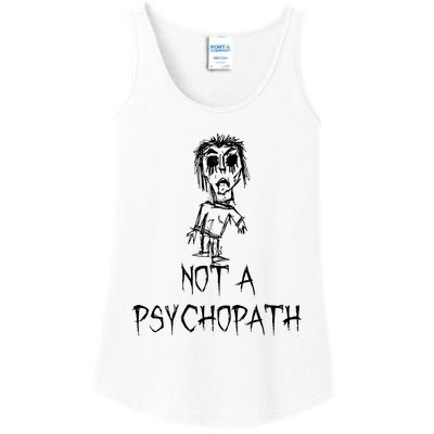 Not A Psychopath Halloween Costume Word Design Ladies Essential Tank