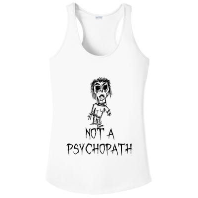 Not A Psychopath Halloween Costume Word Design Ladies PosiCharge Competitor Racerback Tank