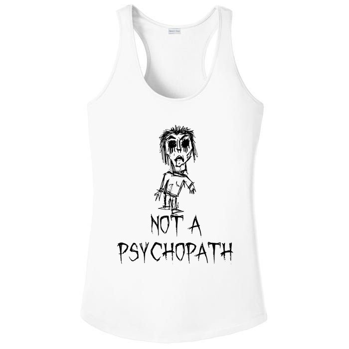 Not A Psychopath Halloween Costume Word Design Ladies PosiCharge Competitor Racerback Tank