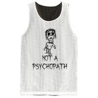 Not A Psychopath Halloween Costume Word Design Mesh Reversible Basketball Jersey Tank