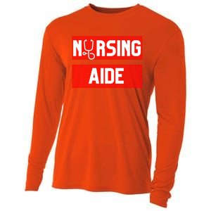 Nursing Aide Profession Job Work Practical Nurse Nursing Aid Gift Cooling Performance Long Sleeve Crew