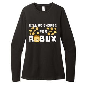 Noob And Professional Gamer Will Do Chores For Robux Womens CVC Long Sleeve Shirt