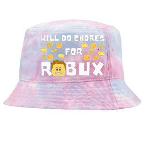 Noob And Professional Gamer Will Do Chores For Robux Tie-Dyed Bucket Hat