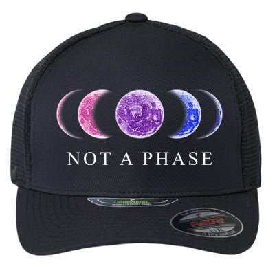 Not A Phase Moon Phases LGBT Pride Flexfit Unipanel Trucker Cap