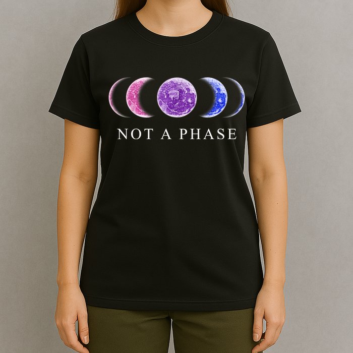 Not A Phase Moon Phases LGBT Pride T-Shirt