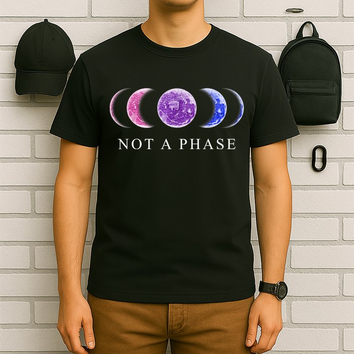 Not A Phase Moon Phases LGBT Pride T-Shirt