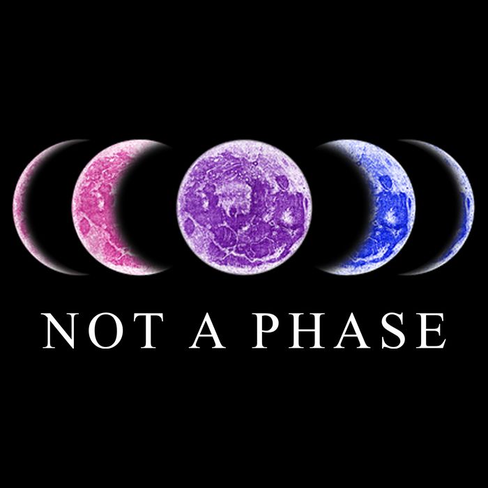 Not A Phase Moon Phases LGBT Pride T-Shirt