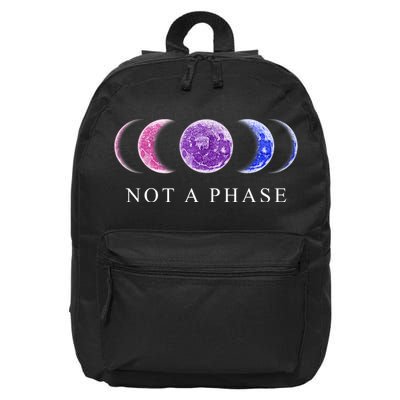 Not A Phase Moon Phases LGBT Pride 16 in Basic Backpack