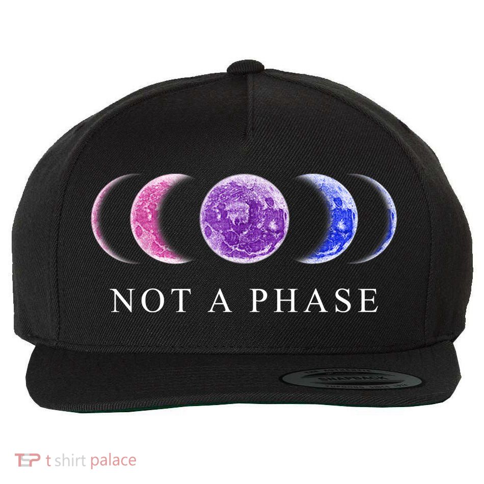 Not A Phase Moon Phases LGBT Pride Wool Snapback Cap