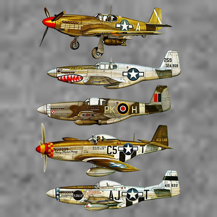 North American P51 Mustang WW2 Fighter Tall Sweatshirt