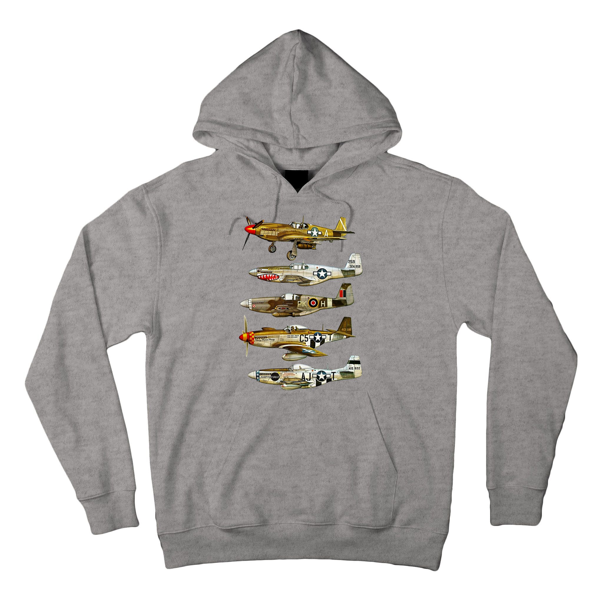 North American P51 Mustang WW2 Fighter Tall Hoodie