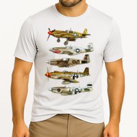 North American P51 Mustang WW2 Fighter Cooling Performance Crew T-Shirt