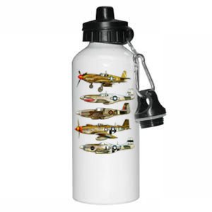 North American P51 Mustang WW2 Fighter Aluminum Water Bottle