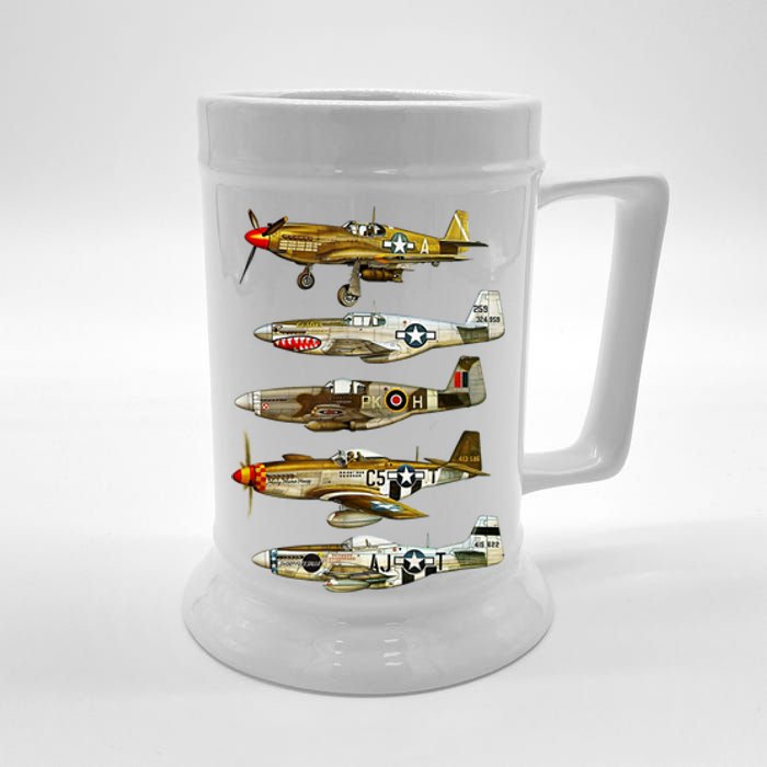 North American P51 Mustang WW2 Fighter Beer Stein