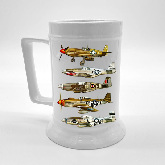 North American P51 Mustang WW2 Fighter Beer Stein