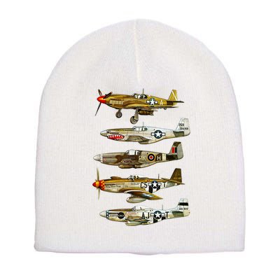 North American P51 Mustang WW2 Fighter Short Acrylic Beanie