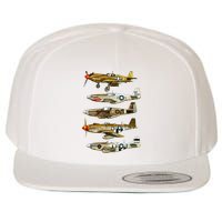 North American P51 Mustang WW2 Fighter Wool Snapback Cap